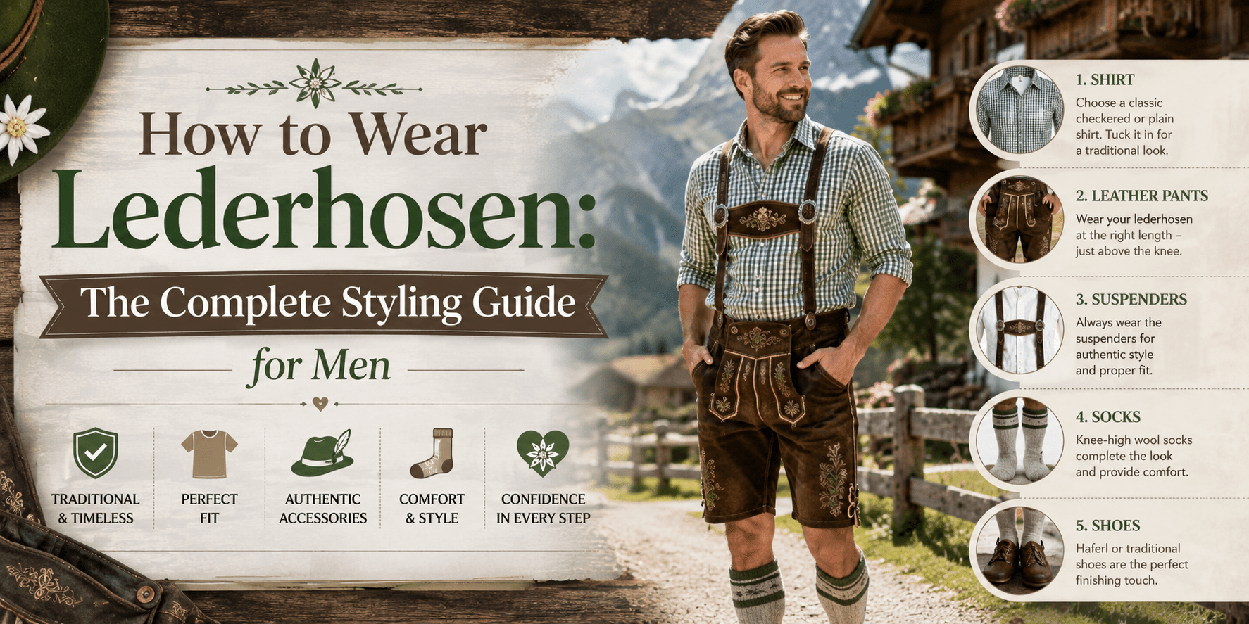 How to Wear Lederhosen: The Complete Styling Guide for Men - Alpine Dirndl 