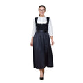 Dirndl Dress Black Wool Winter Long