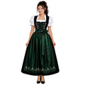 Black Embroidered Dirndl Dress – Traditional Bavarian Oktoberfest Outfit