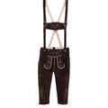 Brown Leather Lederhosen | Men's Kniebundhose Pants