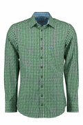 Dark Green Lederhosen Shirt for Men Bavarian