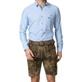 Dark Brown Distressed Lederhosen | Men's Suede Shorts