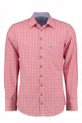 Fredericksburg Red Lederhosen Shirt for Men