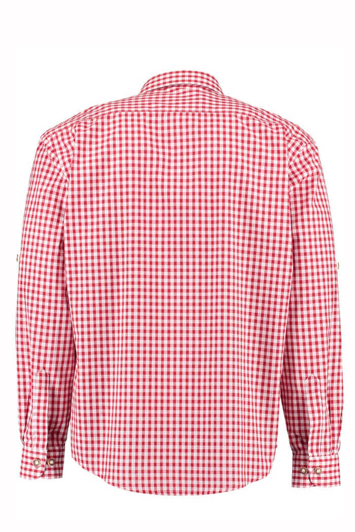 Fredericksburg Red Lederhosen Shirt for Men