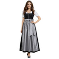 Austrian Dirndl – Black & Silver Maxi Tracht Dress