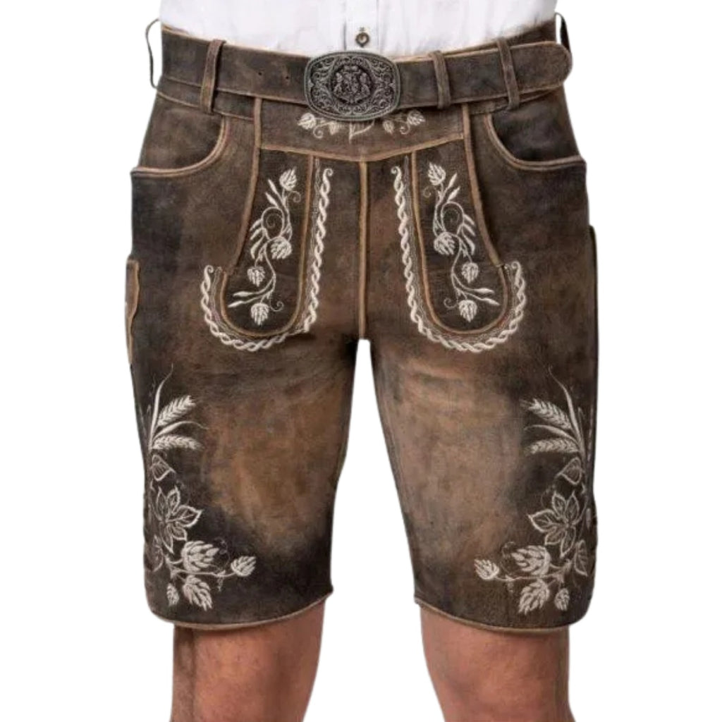 Lederhosen Outfit Set Brown Suede Shirt Choice