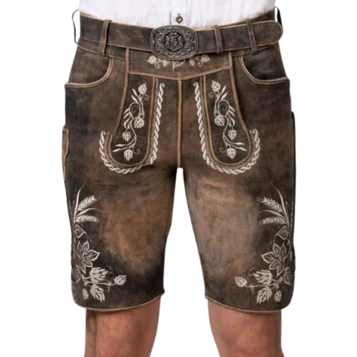 Lederhosen Outfit Set Brown Suede Shirt Choice