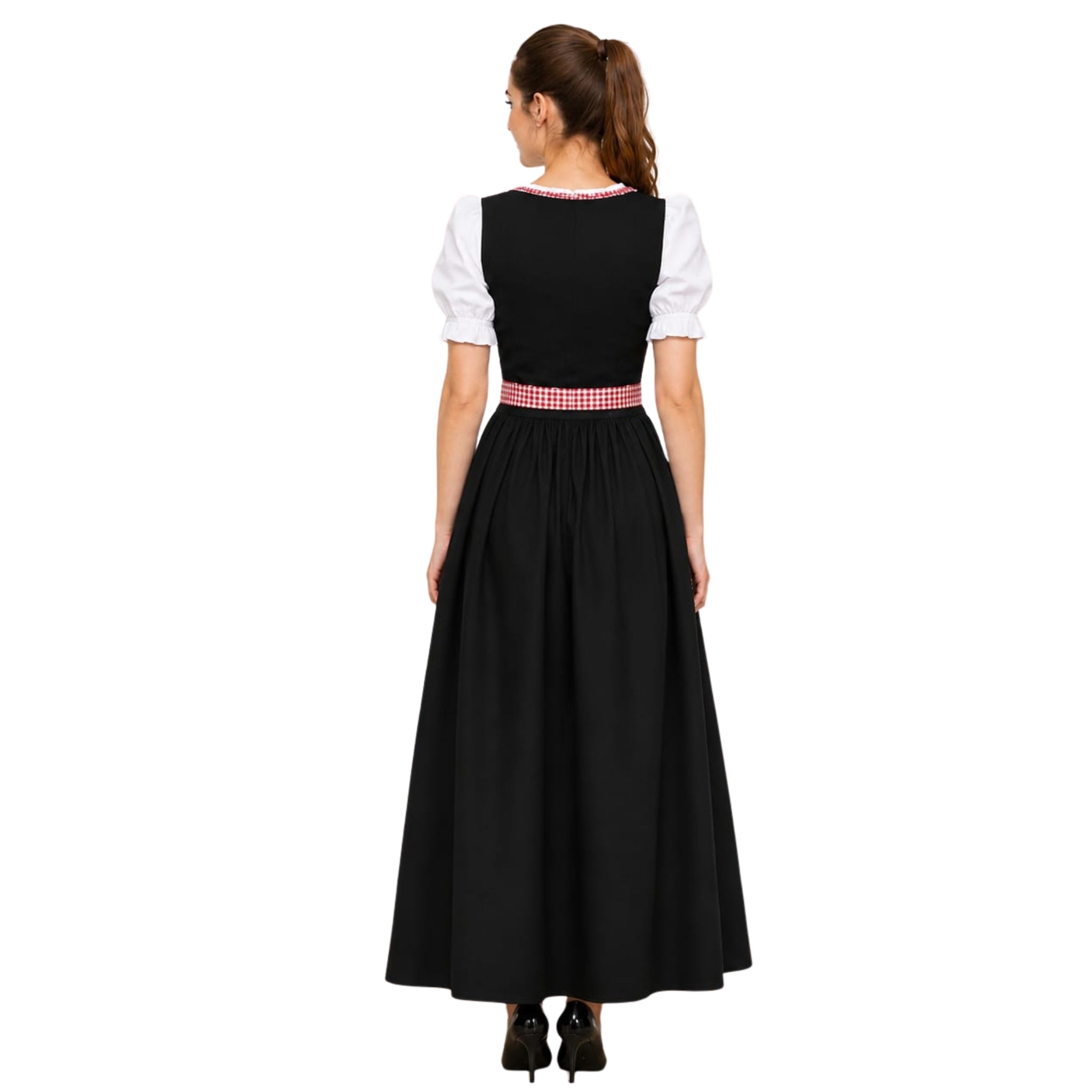 Plus Size Maxi Dirndl Dress | Oktoberfest 3-Piece, 4 Colors