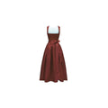 Dirndl Dress Rust Red Velvet Sleeveless