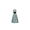 Dirndl Dress Green Velvet Gingham Apron