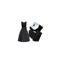Dirndl Dress Black Velvet Detachable Sleeves