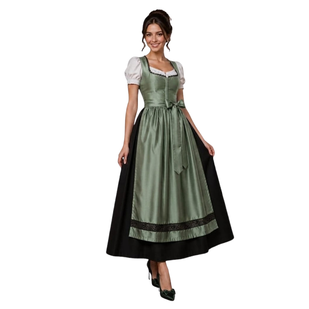 Long Oktoberfest Dirndl Dresses | Floor-Length Bavarian