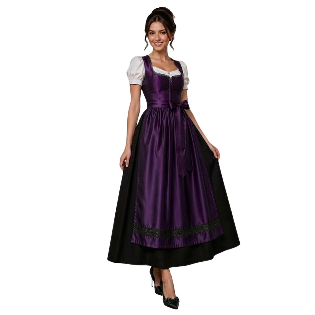 Long Oktoberfest Dirndl Dresses | Floor-Length Bavarian