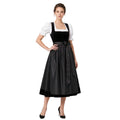 Black Velvet Dirndl – Oktoberfest Midi Dress - Alpine Dirndl