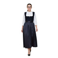 Dirndl Dress Black Wool Winter Long - Alpine Dirndl
