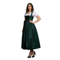 Dirndl Dress Forest Green Satin Sweetheart - Alpine Dirndl