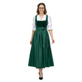 Dirndl Dress Forest Green Velvet One Piece - Alpine Dirndl