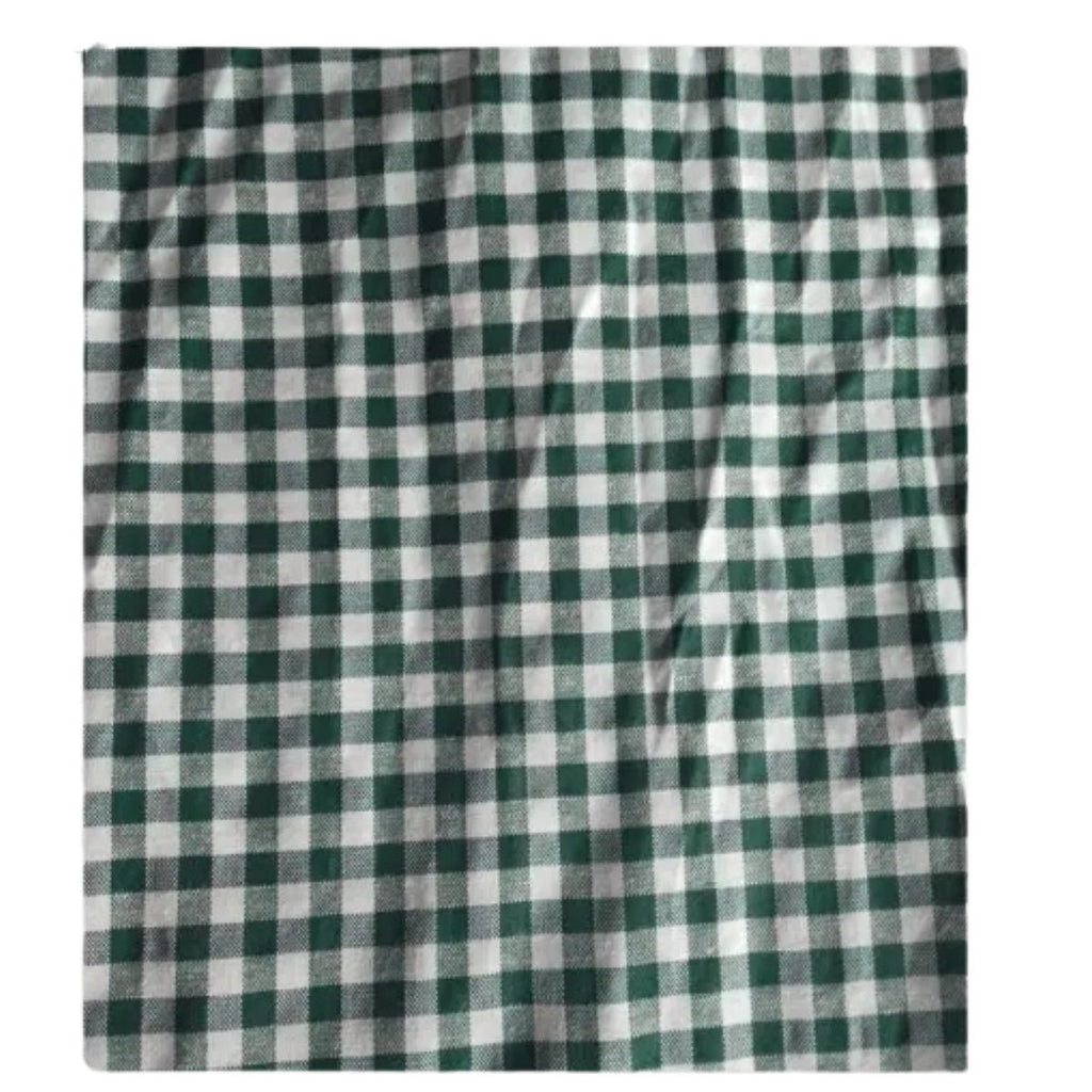 Dirndl Dress Green Velvet Gingham Apron - Alpine Dirndl