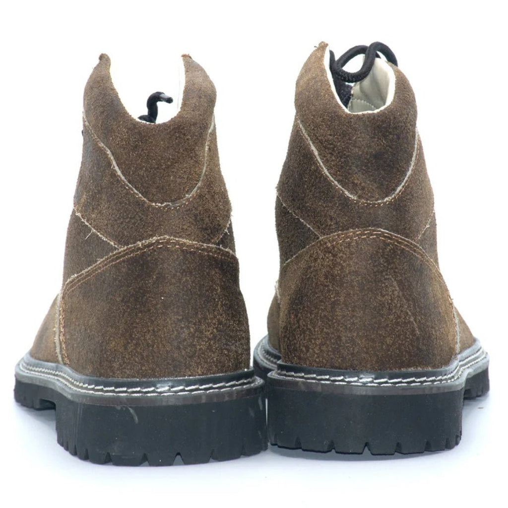Lederhosen Boots Brown Suede Lace-Up - Alpine Dirndl
