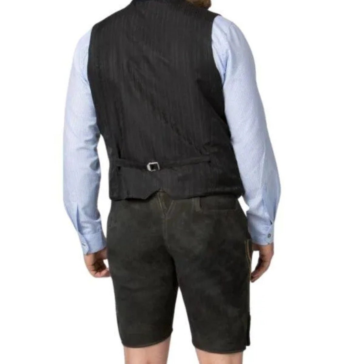 Lederhosen Outfit Set Black Suede Complete - Alpine Dirndl