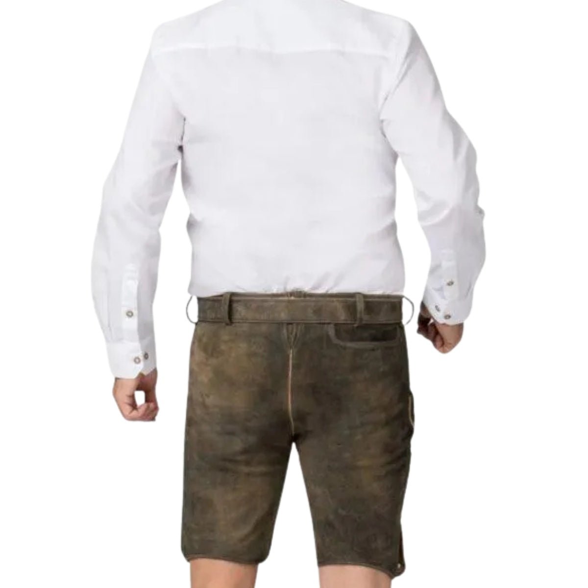Lederhosen Outfit Set Olive Suede Complete - Alpine Dirndl