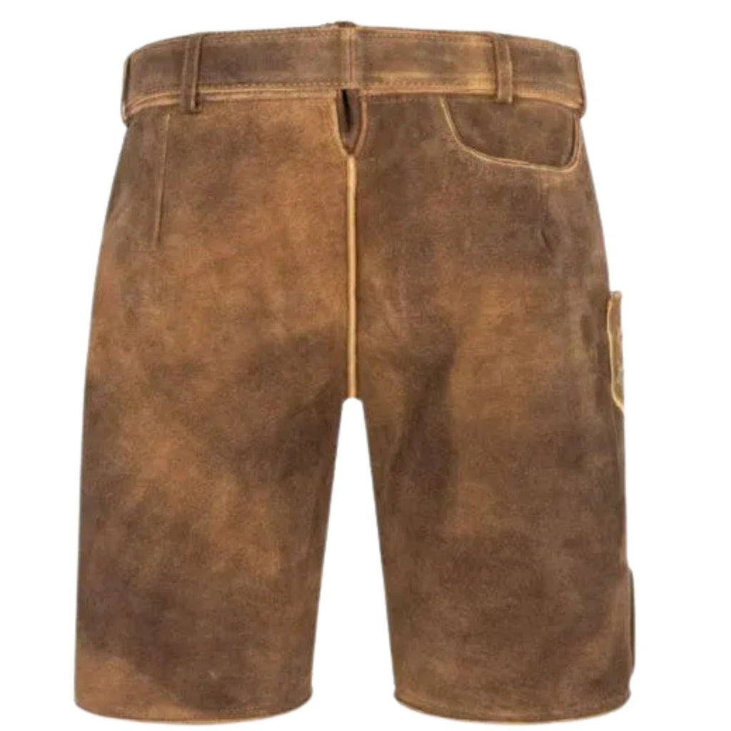 Lederhosen Outfit Set Tan Suede Complete - Alpine Dirndl