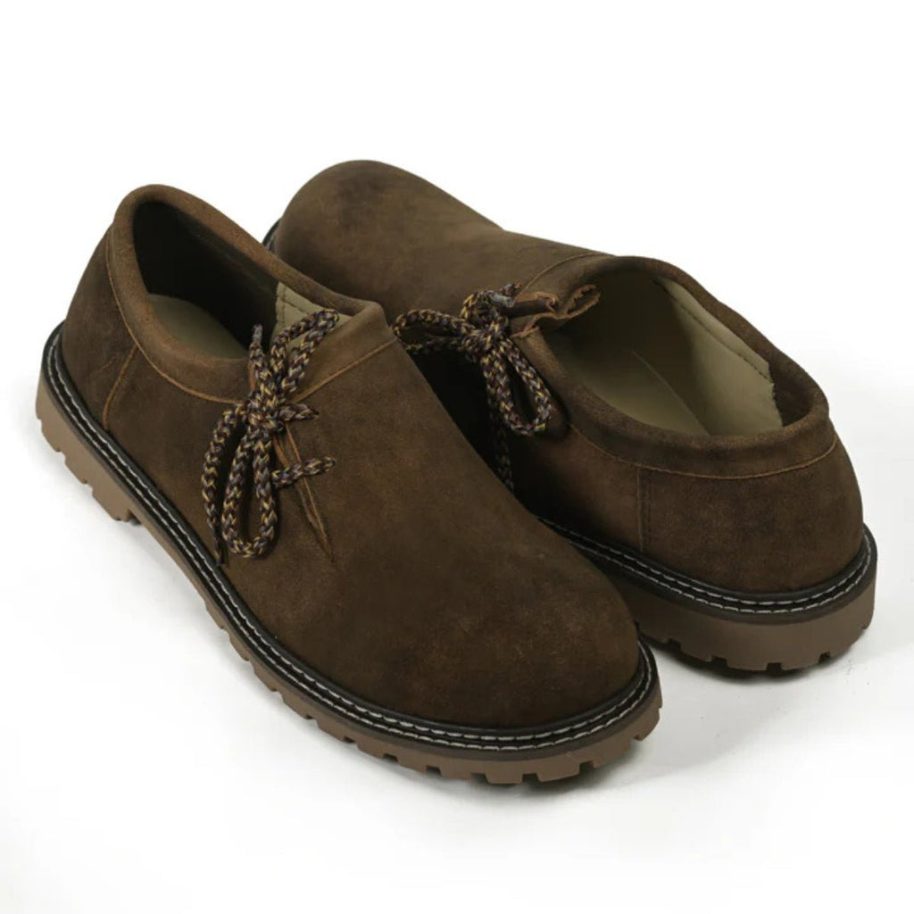 Lederhosen Shoes Chestnut Brown Lace-Up - Alpine Dirndl