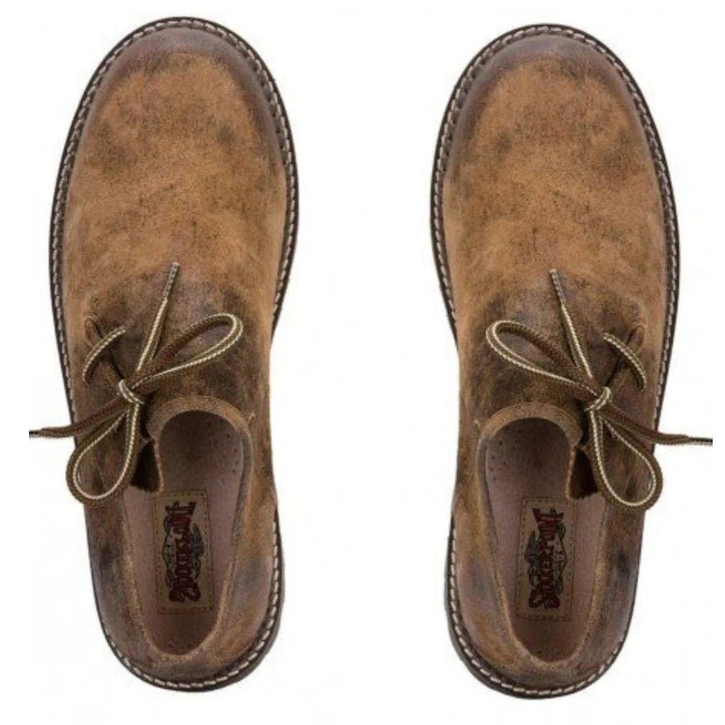 Lederhosen Shoes Distressed Brown Leather - Alpine Dirndl
