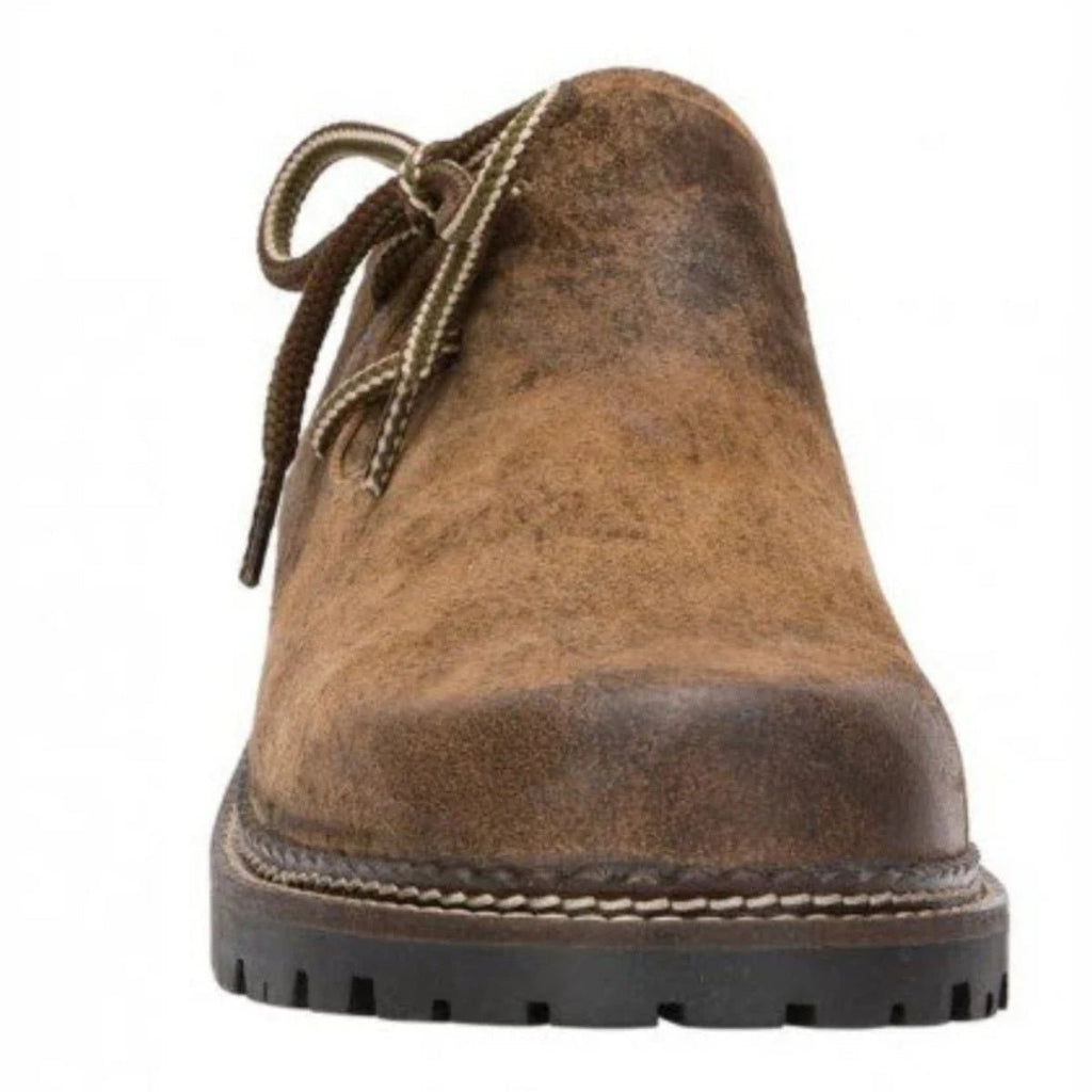 Lederhosen Shoes Distressed Brown Leather - Alpine Dirndl