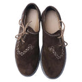 Lederhosen Shoes Espresso Brown Embroidered - Alpine Dirndl