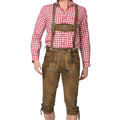 Men's Embroidered Lederhosen with Suspenders | Oktoberfest - Alpine Dirndl