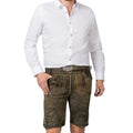 Men's Genuine Leather Lederhosen | Bavarian Shorts - Alpine Dirndl